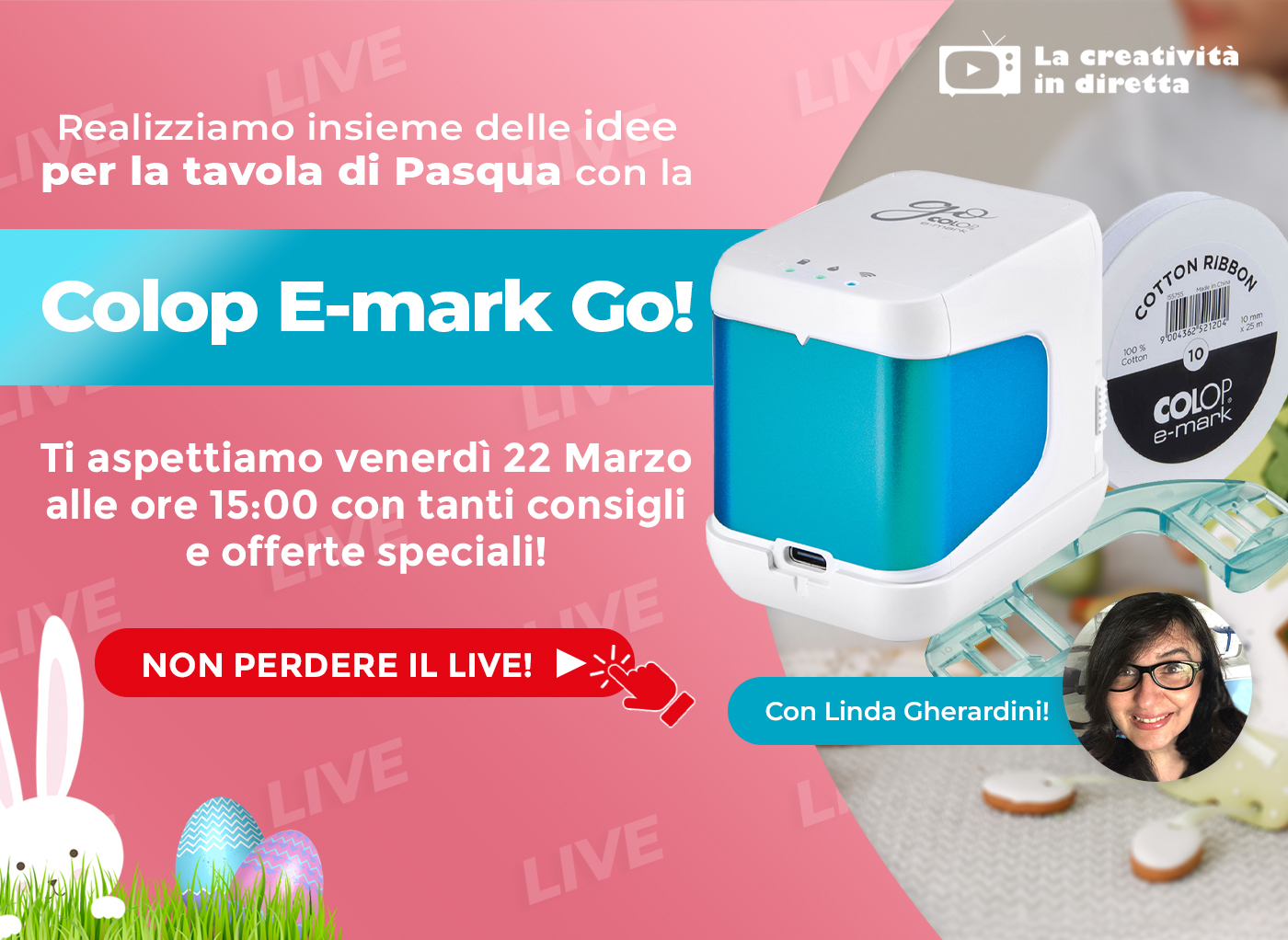 Live Shopping Realizziamo Delle Decorazioni Di Pasqua Con La Colop E