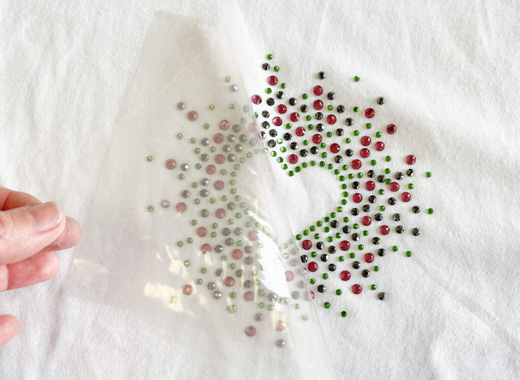 T-Shirt con Applicazione di Strass