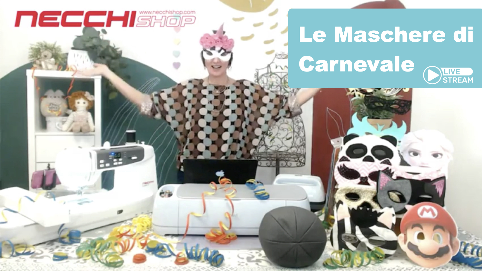 Carnevale con maker 3 e Ricamatrice