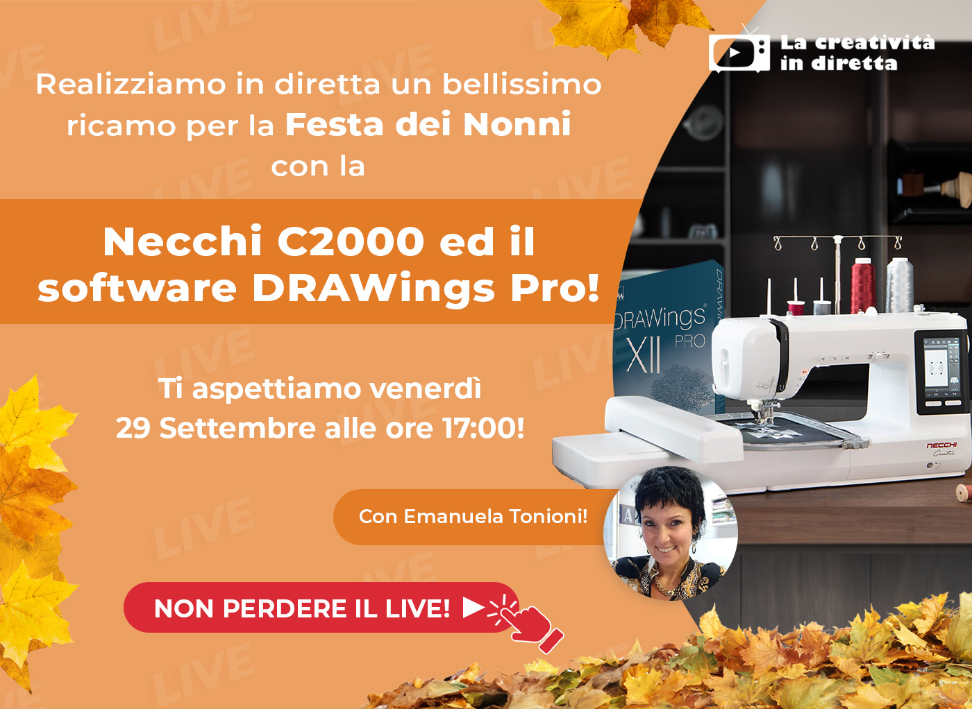 Realizziamo un ricamo personalizzato per la Festa dei Nonni