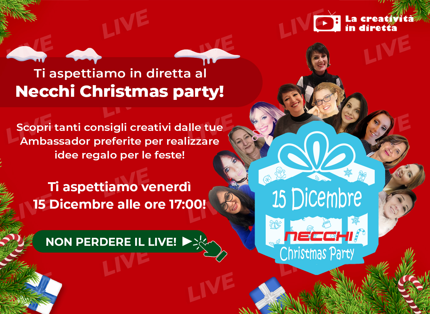 Live Shopping: Necchi Christmas Party!