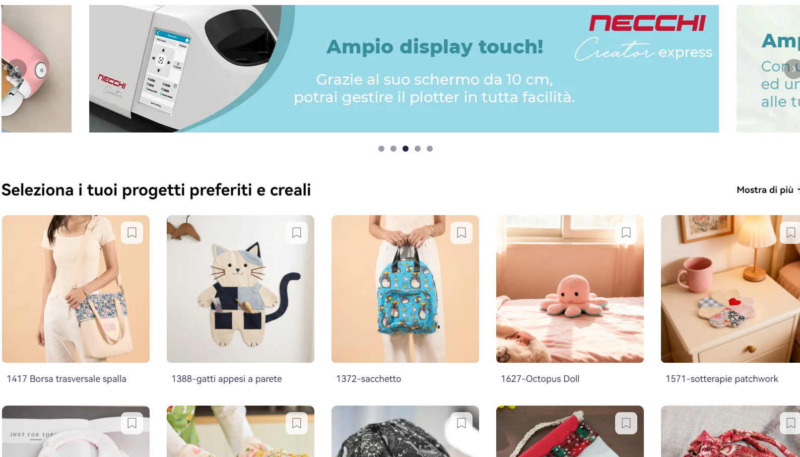 Necchi Create: Tabella Comparativa